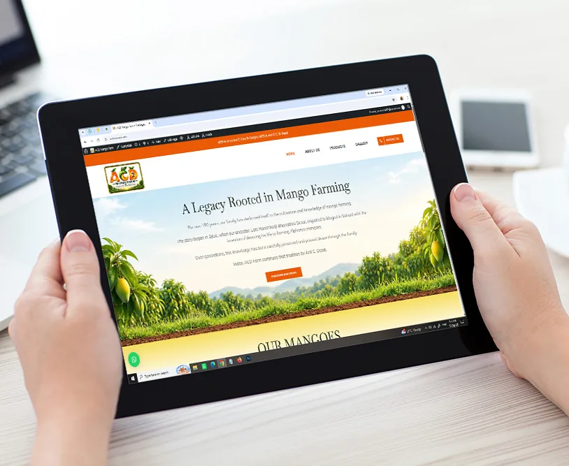 Website Development Company in Surat - ACD Mango Farm - Good Old Geek